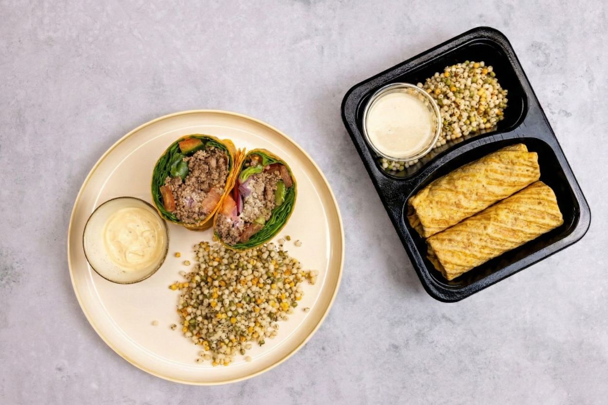 Truffel wrap met rundergehakt