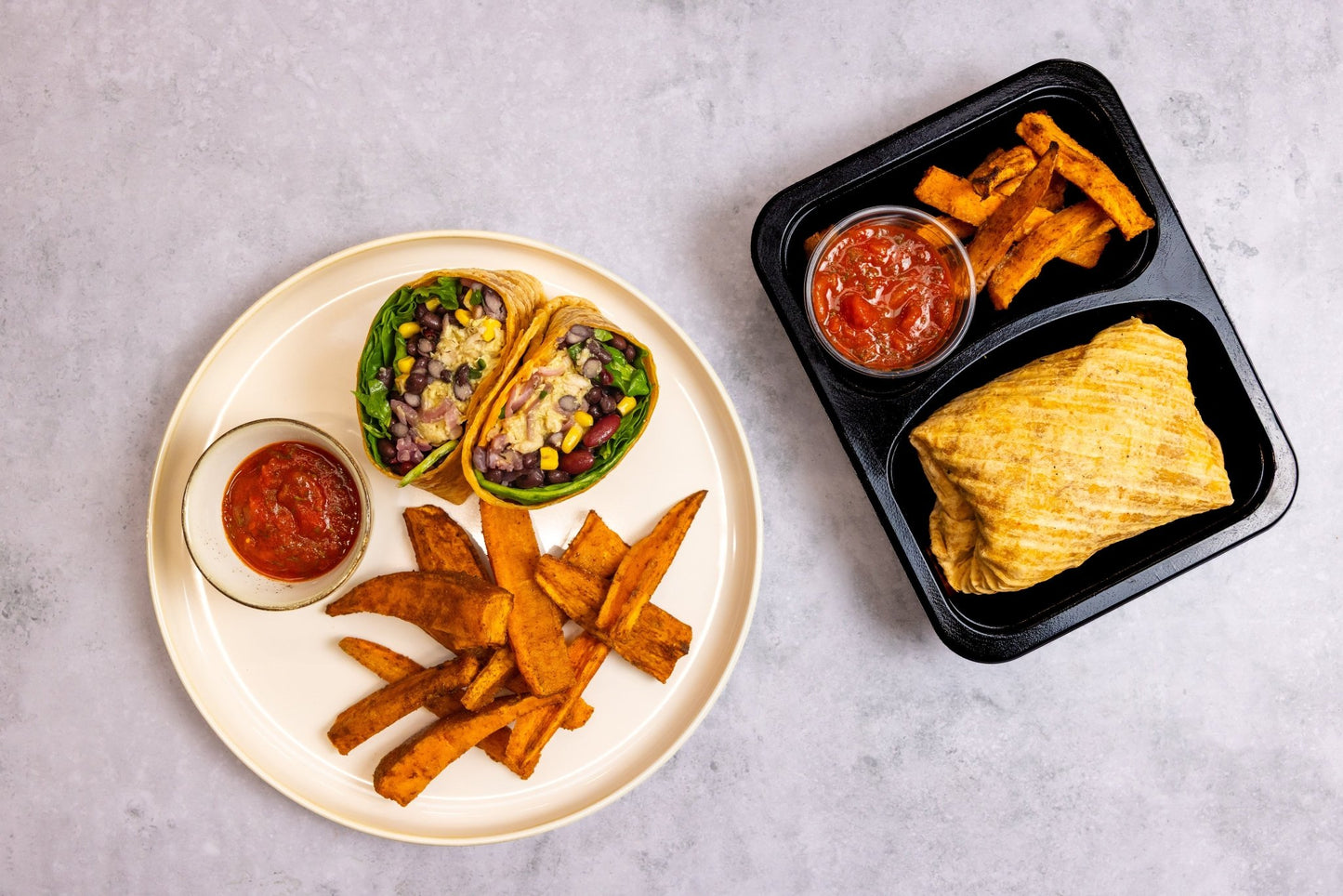 Mexicaanse wraps met bonen en zoete aardappel - Tessa's