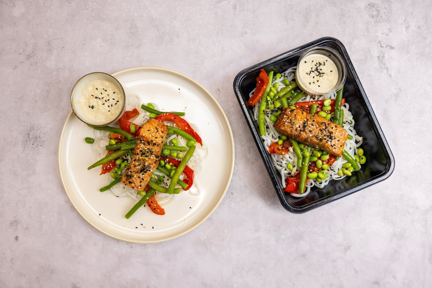 Thai style vegetarisch met tempeh en rijstnoodels - Tessa's