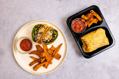 Vegetarische Mexicaanse wrap met bonen