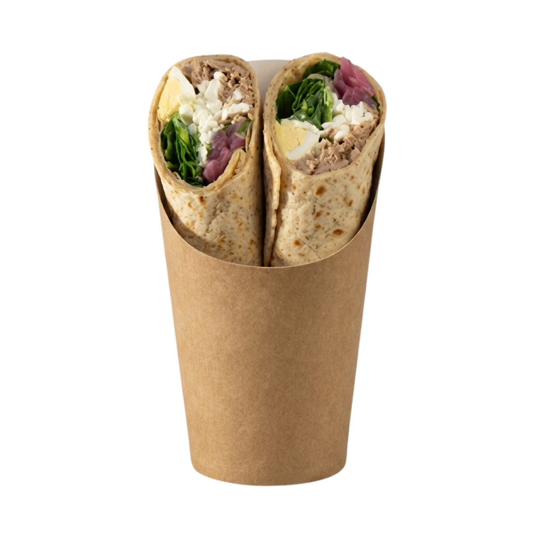 Proteïne wrap met tonijn en cottage cheese