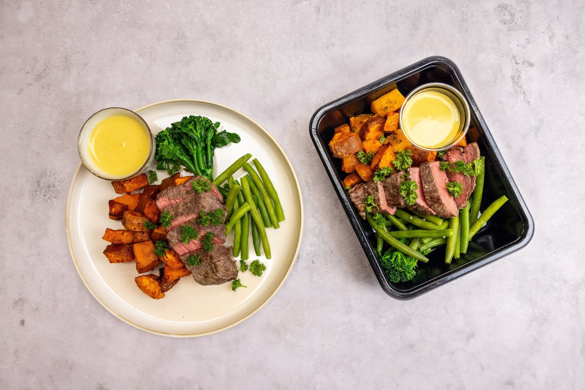 Vegetarische chimichurri met tofu en zoete aardappel - Tessa's