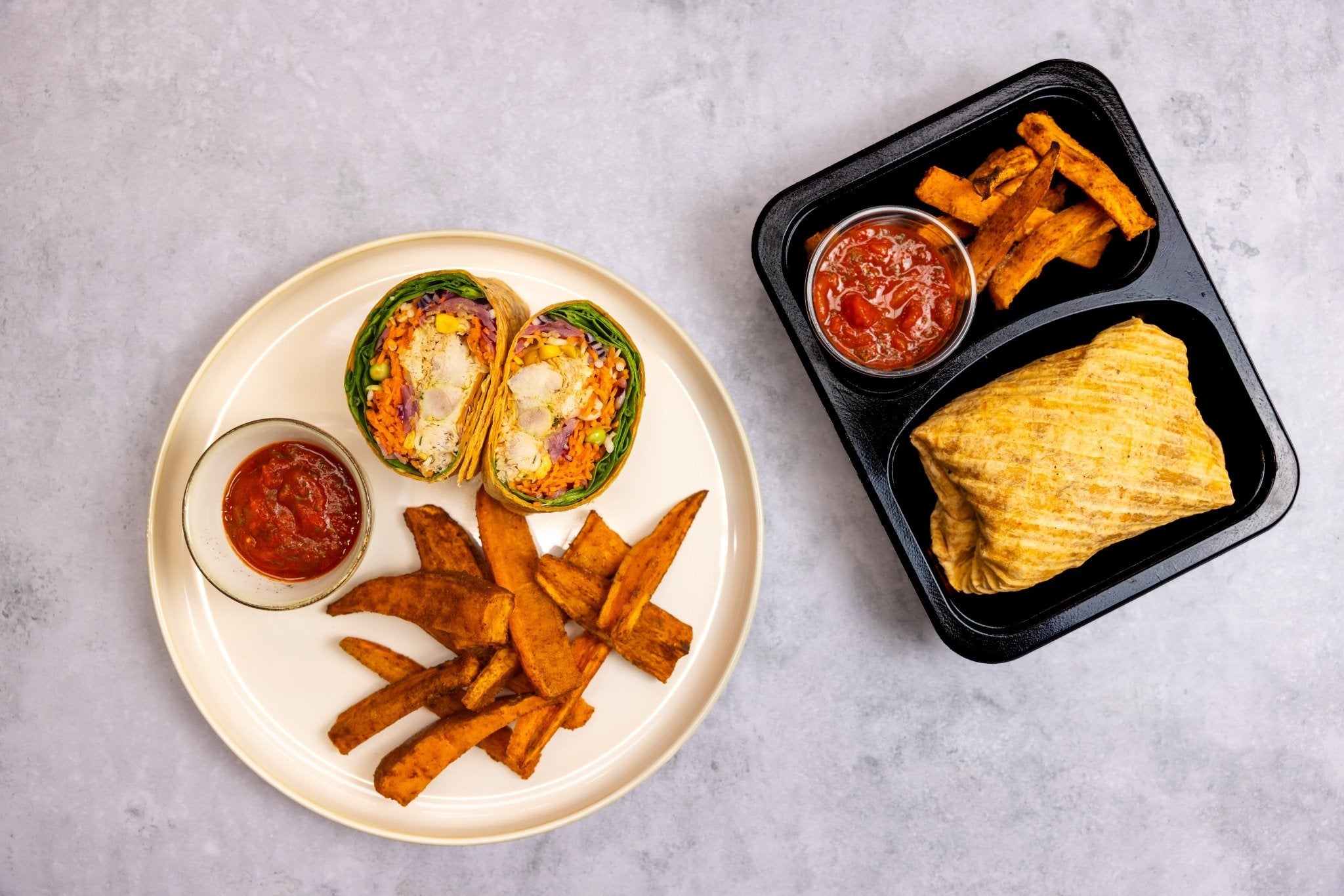 Vegetarische coleslaw wrap met tempeh - Tessa's